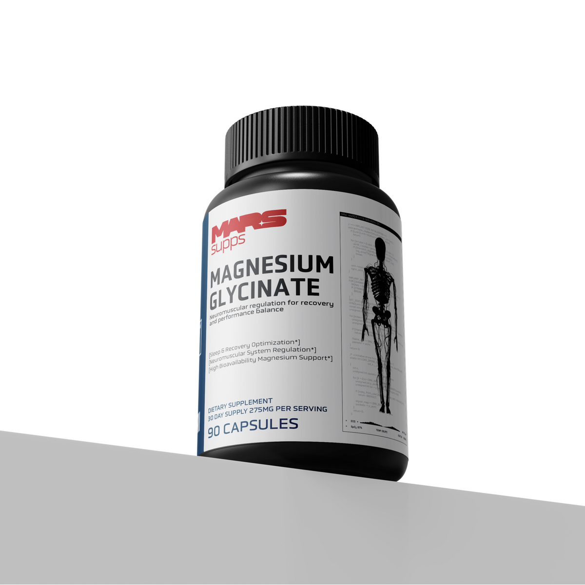 MAGNESIUM GLYCINATE  Neuromuscular, Sleep & Recovery Support | 90 Capsules