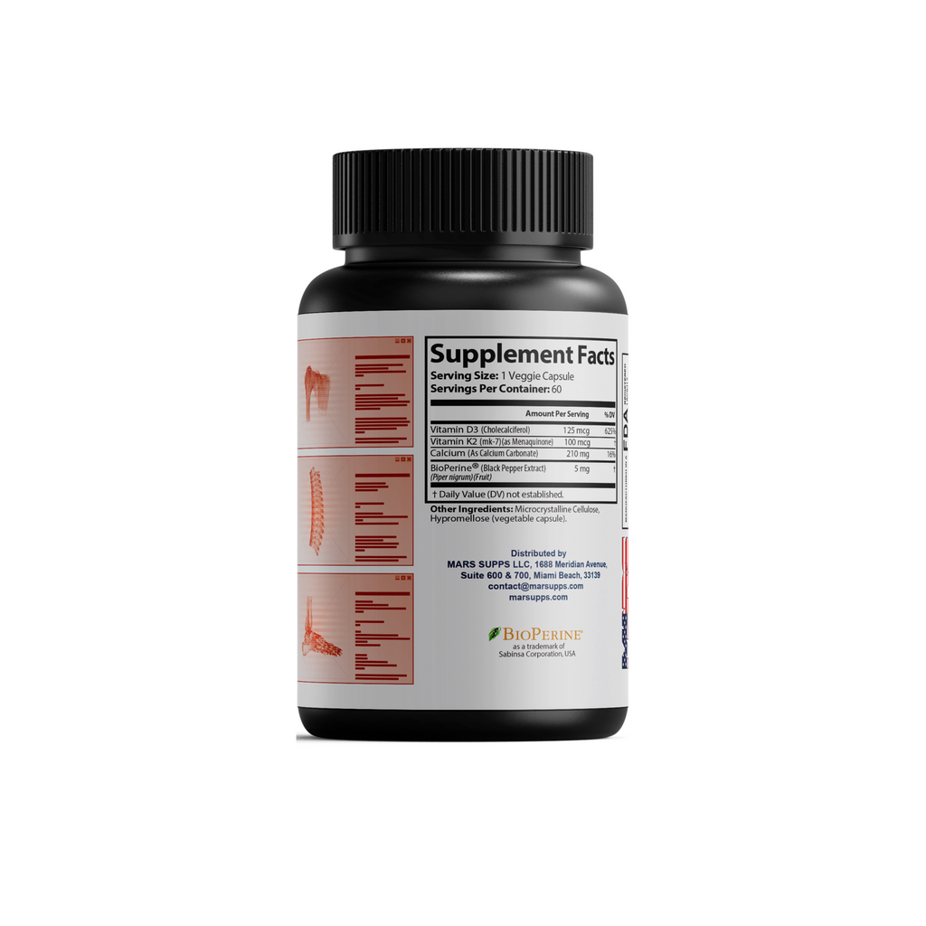 VITAMIN K2 + D3  Calcium Utilization, Bone & Structural Support | 60 Capsules
