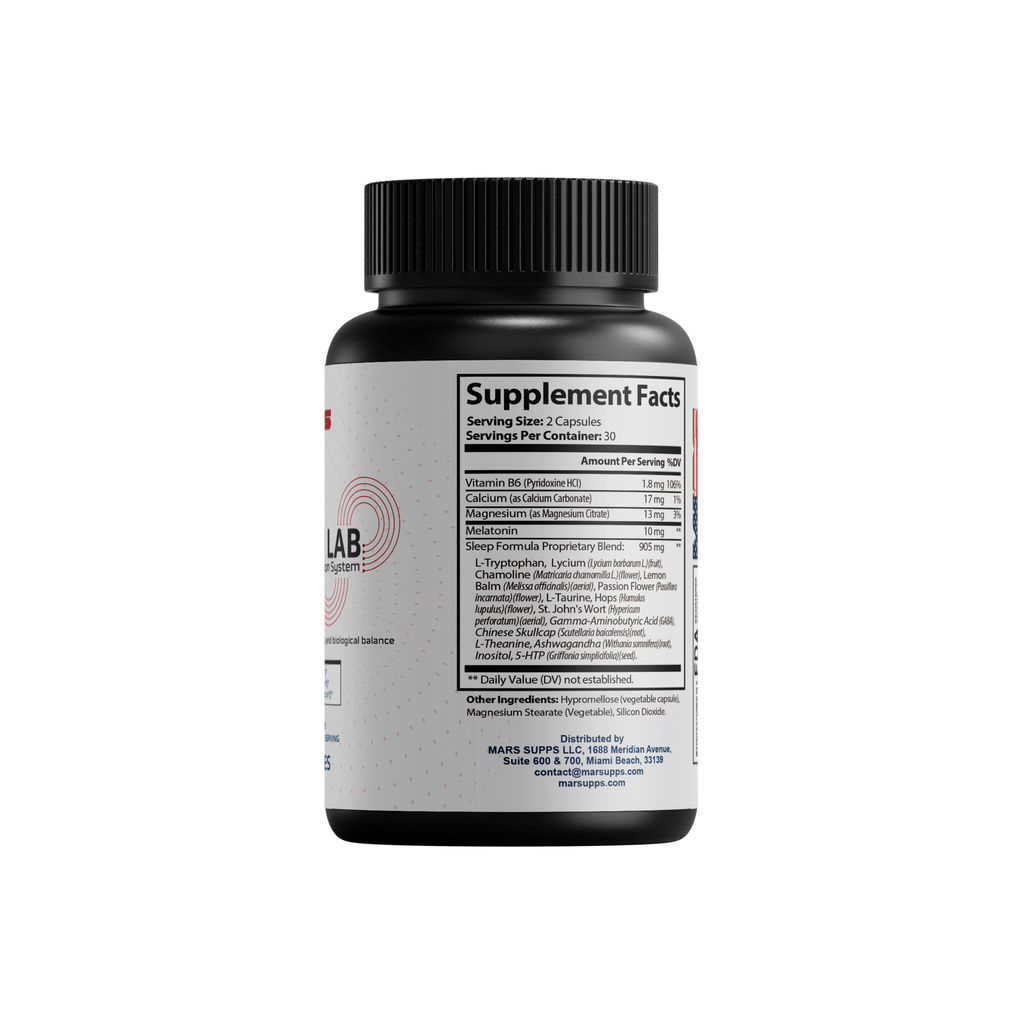 MELATON LAB  Circadian Sleep, Relaxation & Recovery Support | 60 Capsules