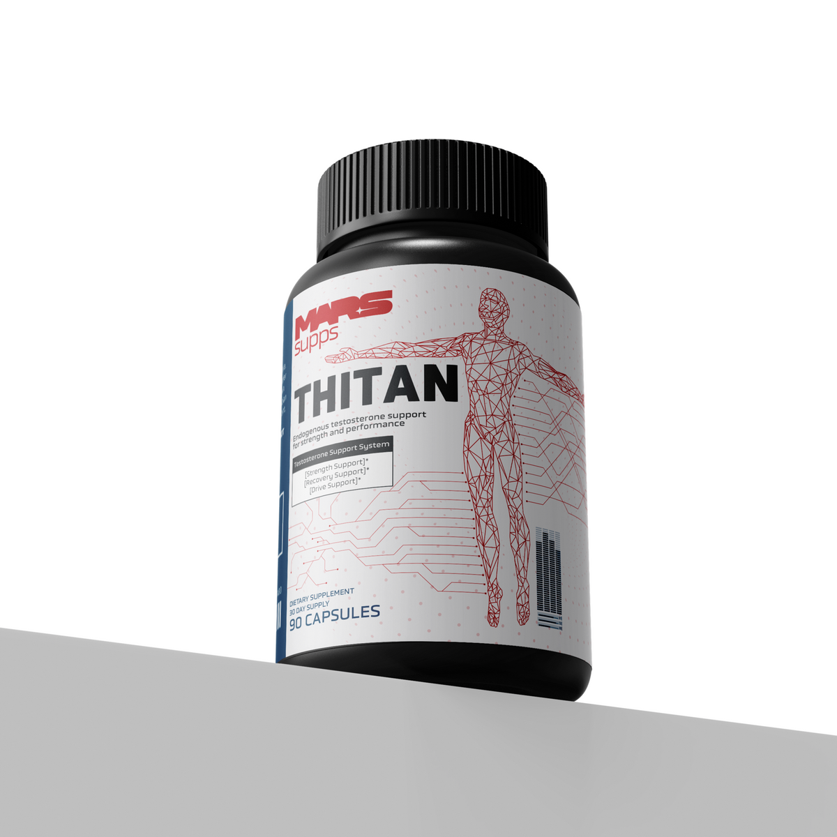 THITAN  Testosterone, Strength & Male Performance Support | 90 Capsules