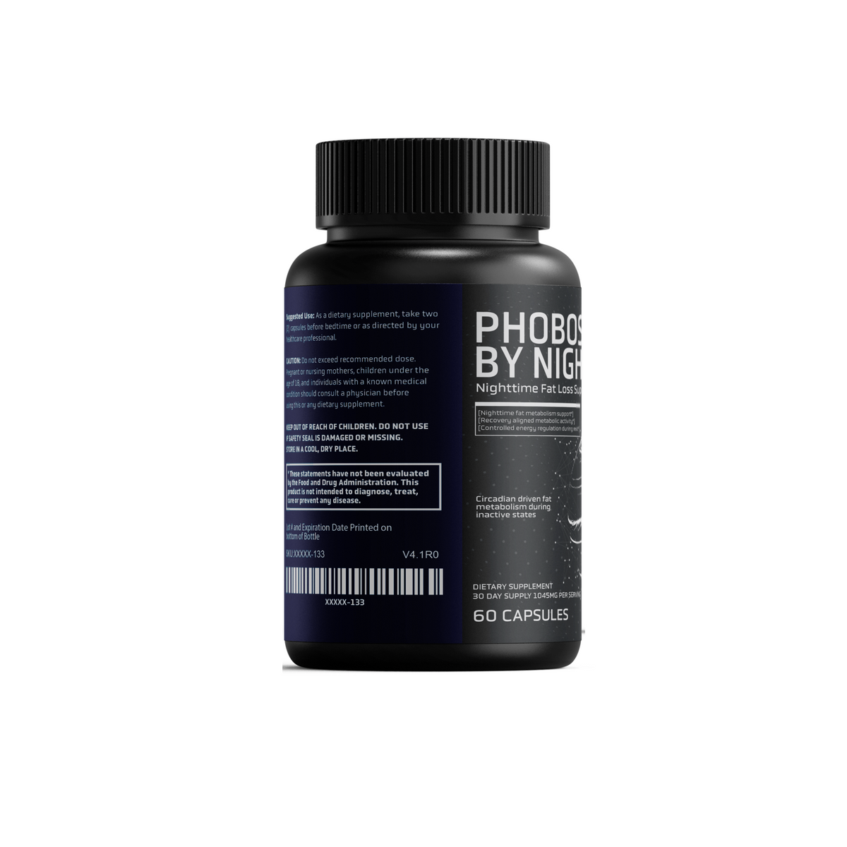 PHOBOS BY NIGHT — Nighttime Metabolic, Sleep & Recovery Support | 60 Capsules