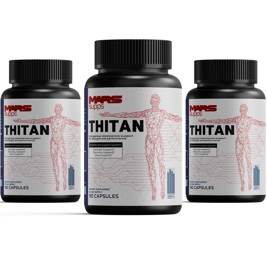 THITAN  Testosterone, Strength & Male Performance Support | 90 Capsules