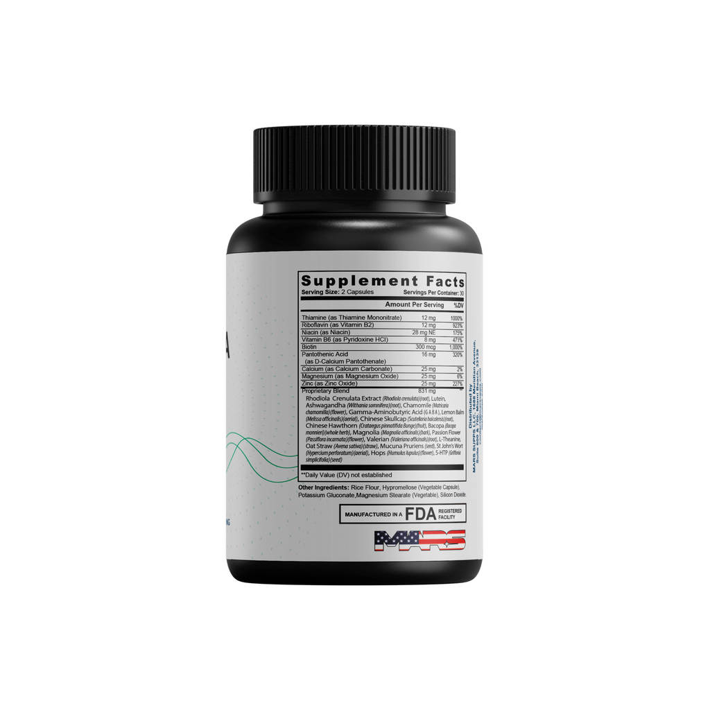 CALMERA  Stress, Calm & Nervous System Regulation Support | 60 Capsules