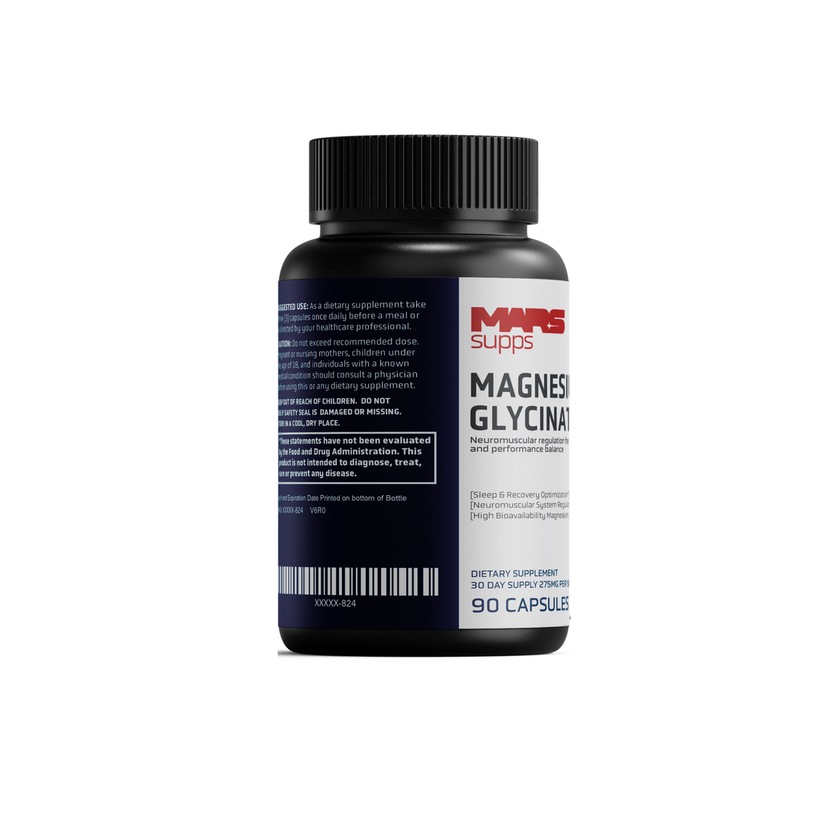 MAGNESIUM GLYCINATE  Neuromuscular, Sleep & Recovery Support | 90 Capsules